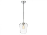 Octave Pendant, 1-Light, Polished Chrome, Glass Shade, 10.5"H (7-4036-1-11 1N1VT)