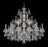 Century Chandelier, 28-Light, Black Pearl, Clear Heritage Crystal, 42.5"W (1718-49 1A2CX)