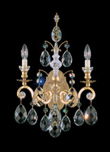 Renaissance Wall Sconce, 2-Light, Heirloom Gold, Clear Swarovski Crystal, 22.5"H (3761-22S C16CY)