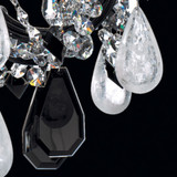 Hamilton Rock Crystal Chandelier, 6-Light, Jet Black, Jet Black Rock Crystal, 22"W (5535BK M35NQ)