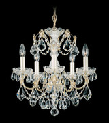 Century Chandelier, 5-Light, French Gold, Clear Heritage Crystal, 17"W (1704-26 17UXJG)