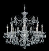 Century Chandelier, 8-Light, Heirloom Gold, Clear Heritage Crystal, 24"W (1707-22 180WX0)