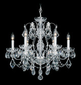 Century Chandelier, 6-Light, French Gold, Clear Heritage Crystal, 21"W (1705-26 1HPTHW)