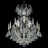 Renaissance Chandelier, 16-Light, Black, Clear Swarovski Crystal, 38"W (3773-51S 1HZRM7)