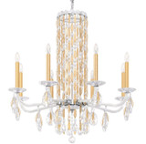 Sarella Chandelier, 8-Light, Heirloom Gold, Clear Heritage Crystal, 30"W (RS83081N-22H 1J5WVR)