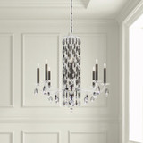 Sarella Chandelier, 8-Light, Black, Clear Heritage Crystal, 30"W (RS83081N-51H 1J5YVJ)