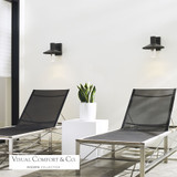 Ash Outdoor Wall Sconce, 1-Light, LED, Charcoal, 9.75"H (700OWASHH92710CHUNVSP 703E39N)