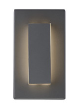 Aspen Outdoor Wall Sconce, 1-Light, LED, Charcoal, 8"H (700OWASP9308DHUNVSSP 703E771)