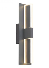 Lyft Outdoor Wall Sconce, 1-Light, LED, Charcoal, 18.5"H (700OWLYT83018CHUNVS 703H3YY)