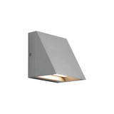 Pitch Single Outdoor Wall Sconce, 1-Light, LED, Silver, 5"H (700WSPITSI-LED827 703H9T6)