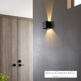 Vex Outdoor Wall Mount, 1-Light, LED, Bronze, 4.6"H (700OWVEX9274ZUNV 703P4D8)