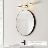 Kamden Bath Vanity, 3-Light, LED, Satin Nickel, 22.5"W (700BCKMD3HS-LED930-277 703T60J)