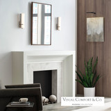 Milan Bath Vanity, 1-Light, LED, Satin Nickel, 12.25"H (700BCMLN13WS-LED930-277 703T7Y4)