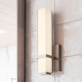 Milan Bath Vanity, 1-Light, LED, Satin Nickel, 12.25"H (700BCMLN13WS-LED930-277 703T7Y4)