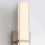 Milan Bath Vanity, 1-Light, LED, Satin Nickel, 12.25"H (700BCMLN13WS-LED930-277 703T7Y4)