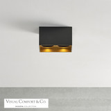 Exo Dual Flush Mount, 2-Light, LED, Gold, 10.4"L (700FMEXOD620BG-LED935 70DN102)