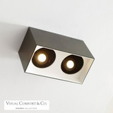 Exo Dual Flush Mount, 2-Light, LED, White, 10.4"L (700FMEXOD620BW-LED935 70DN105)