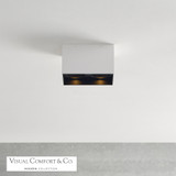 Exo Dual Flush Mount, 2-Light, LED, Black, 10.4"L (700FMEXOD620WB-LED930 70DN107)