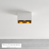 Exo Dual Flush Mount, 2-Light, LED, Gold, 10.4"L (700FMEXOD620WG-LED935 70DN10C)