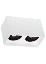 Exo Dual Flush Mount, 2-Light, LED, White, 10.4"L (700FMEXOD630WW-LED927 70DN10Y)