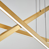 Essence Trio Linear, 3-Light, 3-Tier, LED, Aged Brass, Acrylic, 50"W (700LSESN3R-LED930 70DR1P6)