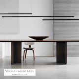 Dyna Linear Chandelier, 1-Light, LED, Anodized Black, Acrylic Light Panel, 47.5"W (700LSDYNAR4PB-LED927 70DR1NG)