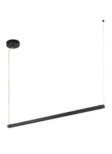 Dyna Linear Chandelier, 1-Light, LED, Anodized Black, Acrylic Light Panel, 47.5"W (700LSDYNAS4PB-LED930 70DR1NW)