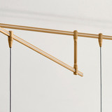 Blok Small Pendant, 1-Light, Brass, 12.5"H (700MOBLKSRR 70DVD45)