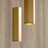 Blok Small Pendant, 1-Light, Brass, 12.5"H (700MOBLKSRR 70DVD45)
