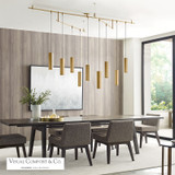 Blok Small Pendant, 1-Light, Brass, 12.5"H (700MOBLKSRR 70DVD45)