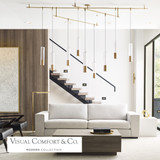Captra Pendant, 2-Light, Brass, 14"H (700MOCPTCR 70DY8XN)