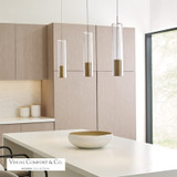 Captra Pendant, 1-Light, LED, Brass, 14"H (700MOCPTCR-LED930 70DY8XP)