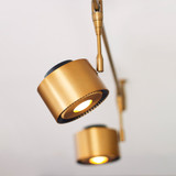 ISO Head MonoRail, 1-Light, LED, Brass, 3.6"H (700MOISO8273003R-LED 70DYDTC)