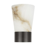 Visual Comfort & Co. Modern Collection Caspe Alabaster 8 Rechargeable Table Lamp 