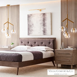 Sedona Single Chandelier, 4-Light, LED, Aged Brass, Transparent Glass, 24.5"W (700SDNMPR1CR-LED927 70E7GVE)