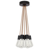 Alva Pendant, 7-Light, LED, Black, 14"W (700TDALVPMC7PB-LEDWD 70EACKE)