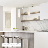 Echo Grande Pendant, 1-Light, LED, Nickel, Satin Nickel, 16"H (700TDECGPCS-LED927 70EAGGE)