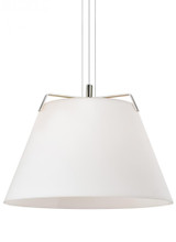 Devin Pendant, 1-Light, Nickel, White, 19"W (700TDDEVPWNW 70EAFJW)