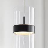 Manette Grande Pendant, 1-Light, Black/Black, 5"W (700TDMANGPCLCLBB-LED 70P0870)