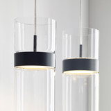 Manette Grande Pendant, 1-Light, Black/Black, 5"W (700TDMANGPCLCLBB-LED 70P0870)