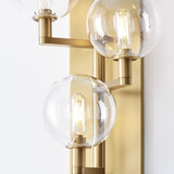 Gambit Triple Wall Sconce, 3-Light, Aged Brass, 17.5"H (700WSGMBTCR 70P978V)