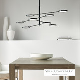 Spectica Chandelier, 8-Light, LED, Black, Matte Black, 51.3"L (700LSSPCTB-LED930 70P9H2N)