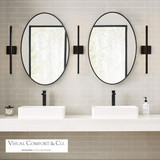 Banda Bath Vanity, 1-Light, LED, Matte Black, 24"W (700BCBND24B-LED930 70P9D5W)