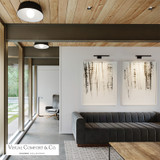 Joni Flush Mount, 1-Light, LED, Matte Black, 17"W (700FMJNIB-LED930 70P9E47)