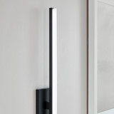 Kenway Outdoor Wall Sconce, 1-Light, LED, Matte Black, 17"H (700WSKNWB-LED930 70P9E4H)