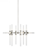 Linger Chandelier, 18-Light, LED, Polished Nickel, Glass, 42.8"W (700LNG18N-LED930 70P9E4Z)