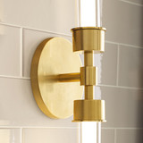 Linger Wall/Bath Sconce, 2-Light, LED, Brass, Natural Brass, 32.3"H (700BCLNG2NB-LED930 70P9E54)