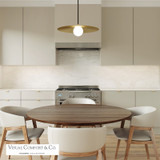 Pirlo Pendant, 1-Light, Brass, Aged Brass, 22"W (700TDPRLR 70P9F3A)