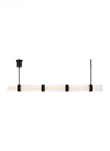 Wit Linear Chandelier, 1-Light, LED, Black, Glass, 56"W (700LSWIT5B-LED930 70P9F5D)