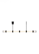 Wit Linear Chandelier, 1-Light, LED, Black, Glass, 70"W (700LSWIT6B-LED930 70P9F5F)